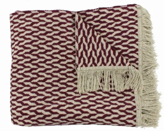 Claudi Plaid Aphos Aubergine