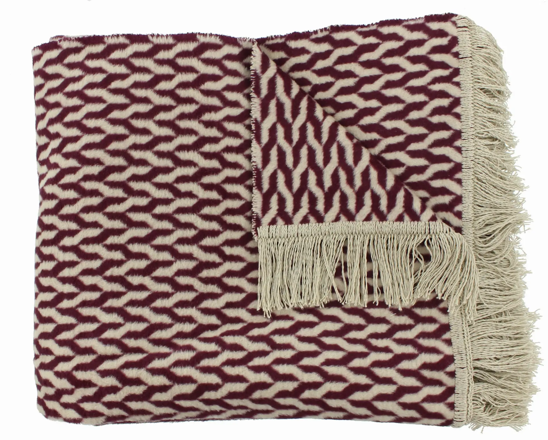 Claudi Plaid Aphos Aubergine