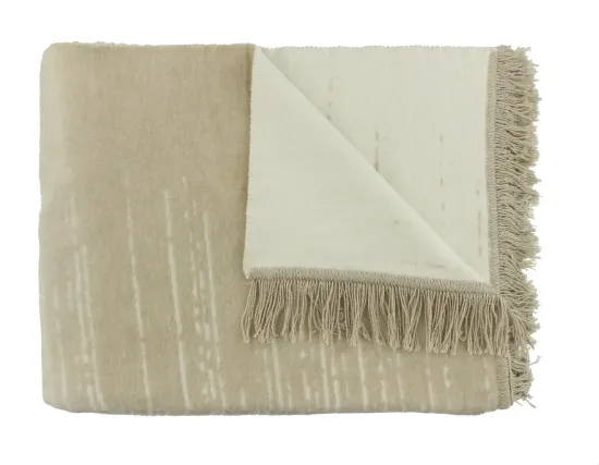 Claudi Plaid Streps Naturel