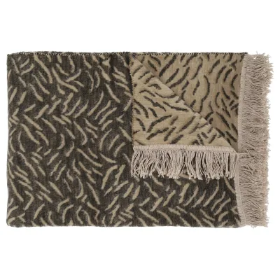 Claudi Plaid Premyo Dark Taupe