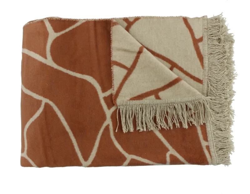 Claudi Plaid Lineas Rust