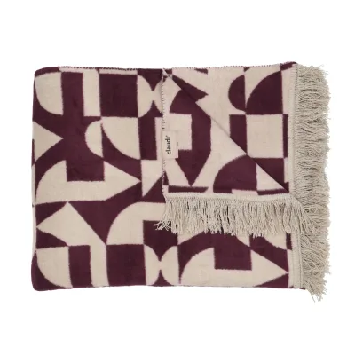 Claudi Plaid Lonata Aubergine