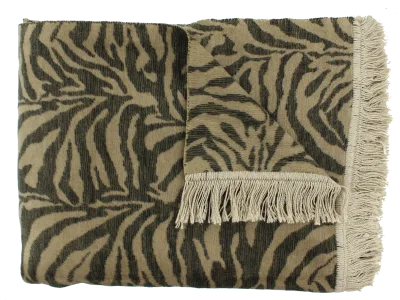 Claudi Plaid Zebby Dark Taupe