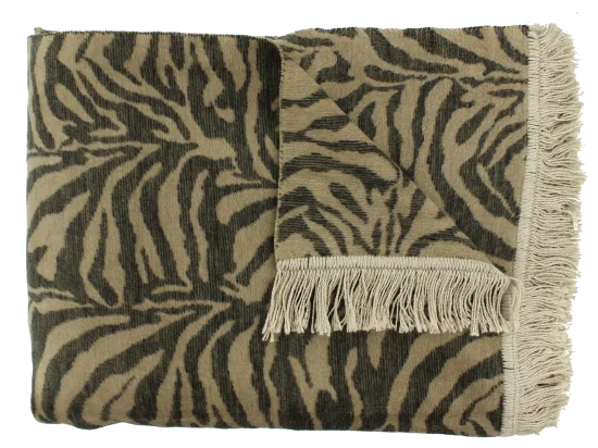 Claudi Plaid Zebby Dark Taupe