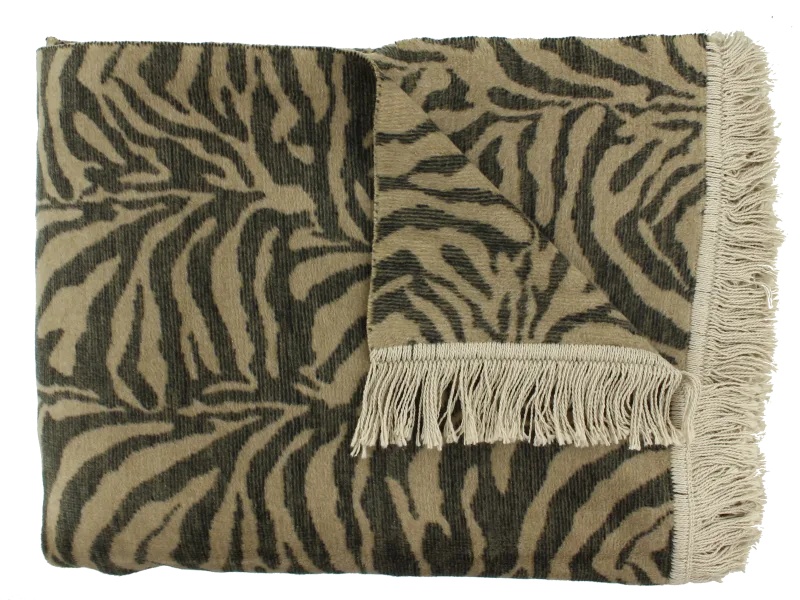 Claudi Plaid Zebby Dark Taupe
